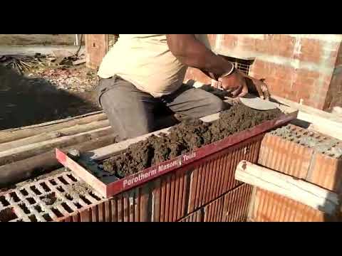 How to use porotherm block for construction.