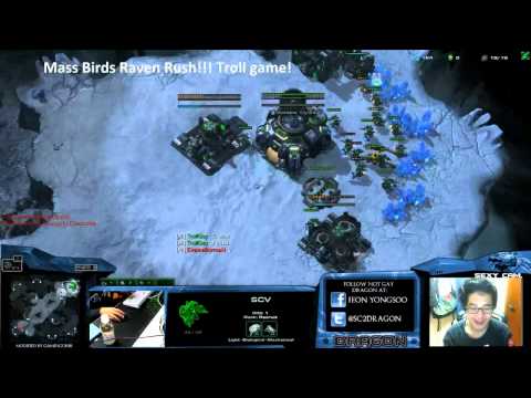 [SC2-Hots] Dragon troll with mass ravens :)