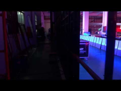 P8.9 outdoor rental led mesh for stage backdrop, cabinet size 500x500mm