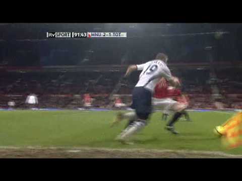O'Shea's masterclass in the art of defending :P (Man Utd v Spurs FA Cup)
