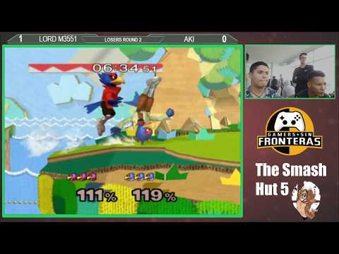 The Smash Hut 5 -Losers Round 2- Lord M3551(Falco) vs Aki(Falco)