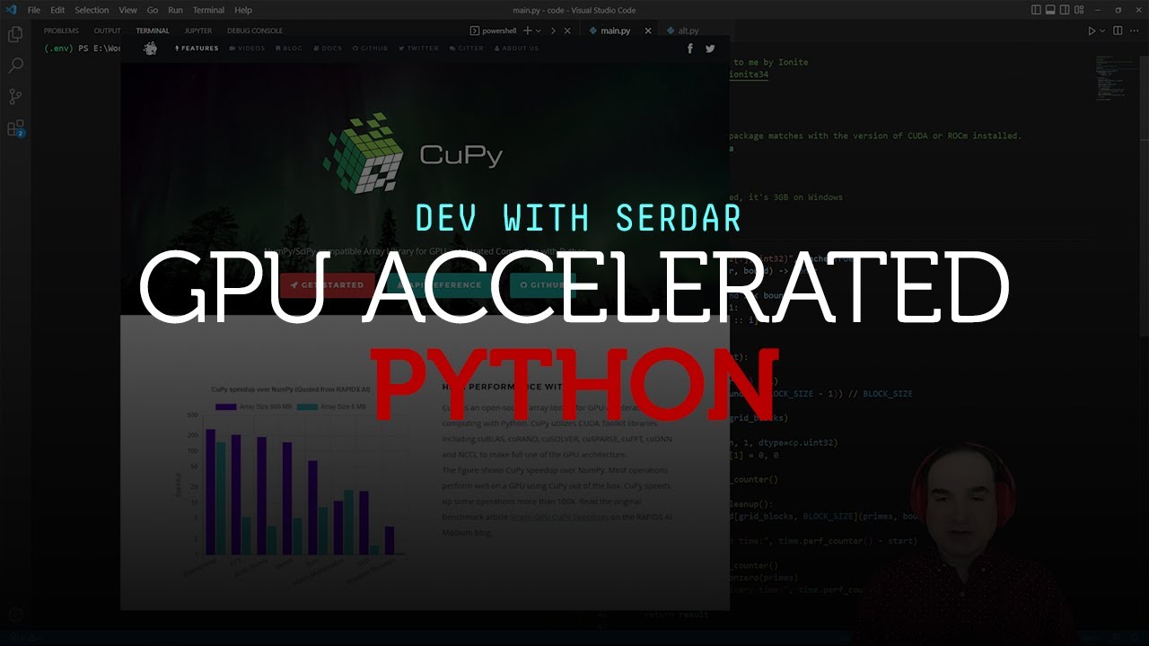 GPU-accelerated Python with CuPy and Numba's CUDA