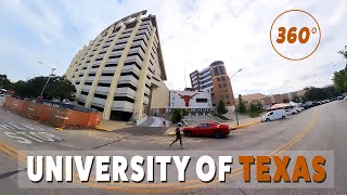 San Jacinto Boulevard through the University of Texas Campus in Austin, TX (360°)