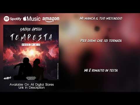 Davide Grillo - TEMPESTA (Prod. R-M-C) | LYRICS VIDEO