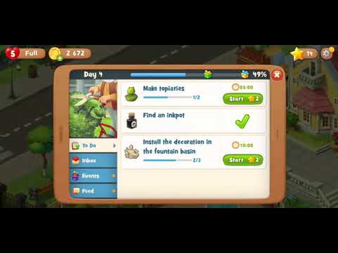 GARDENSCAPES NEW ACRES Walkthrough Gameplay Part 1   Day 1 iOS Android