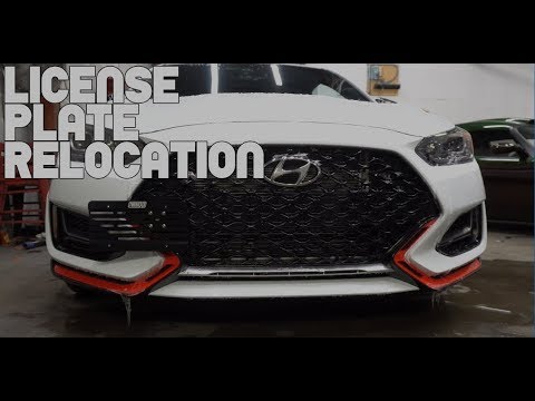 GarageLine Install: TurboXS Veloster N License Plate Relocation Kit