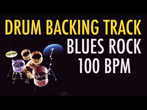 Drums Only Backing Track - Blues Rock 100 BPM