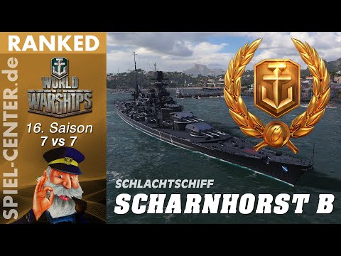 World of Warships: Gewertete Gefechte • Scharnhorst B [ von 7* auf ...6** ]