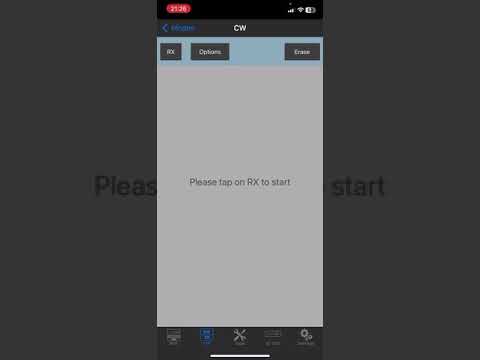 Icom IC-705 , SDR Control app, iOS