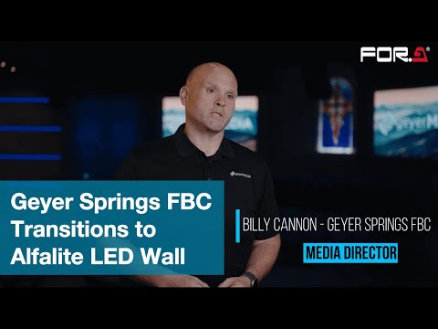 Geyer Springs FBC Transitions to Alfalite LED Wall