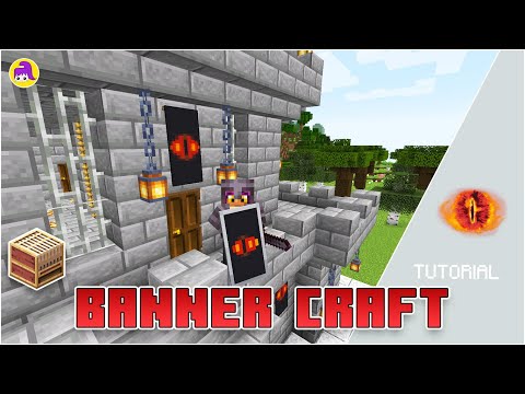 How to Craft Banner and Shield "Eye of Sauron" - Minecraft tutorial