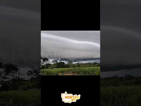 Morador de Nova Monte Verde registra nuvem impressionante no céu de Mato Grosso