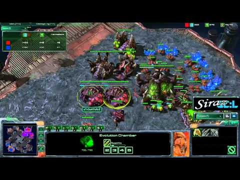 StarCraft 2 - Siraz - aTnDarkForce(Z) vs srsrzrdlovan(P) - Delta Quadrant - part 1