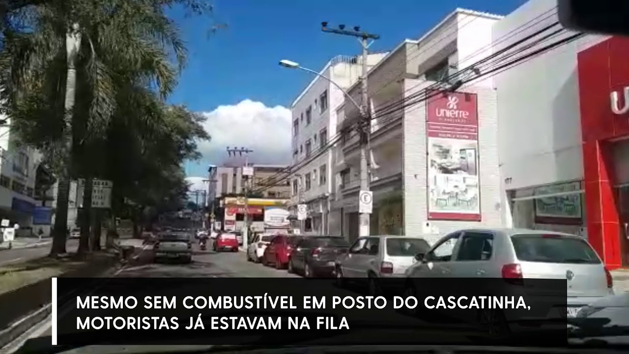 Imagem: Motoristas fazem fila em posto no Cascatinha no 9º dia de greve