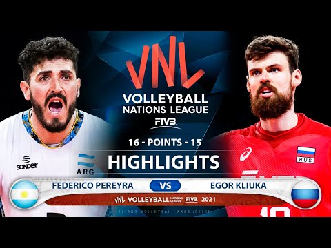 Argentina vs Russia | VNL 2021 | Highlights | Federico Pereyra vs Egor Kliuka