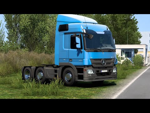 ETS 2   Mercedes Benz Actros Truck Transporting Oranges from Nantes