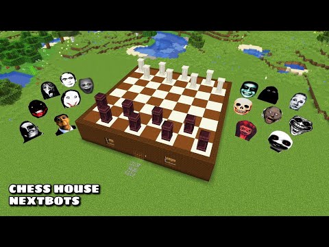 SURVIVAL CHESS HOUSE WITH 100 NEXTBOTS in Minecraft - Gameplay - Coffin Meme