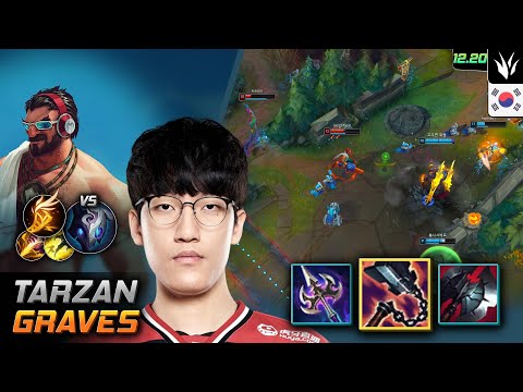 Tarzan Jungle Graves Build Goredrinker Fleet Footwork - LOL KR 12.20