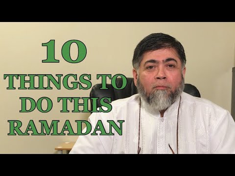 10 Things Do this Ramadan