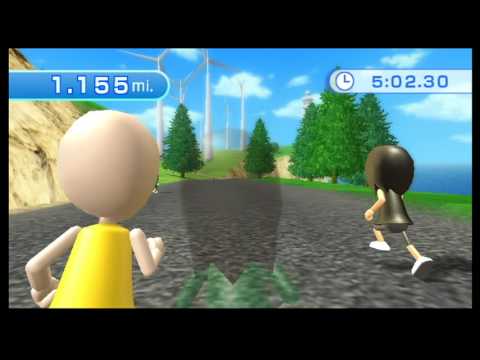 Wii Fit - Aerobics - Free Run (Duration 10 min.)