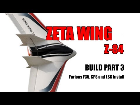 Zeta Wing Z 84 Build - Part 3 - Furious F35 Lightning FC, GPS and ESC Install
