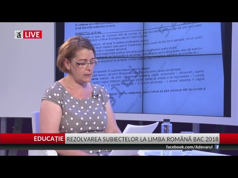 Rezolvarea subiectelor la Limba Română BAC 2018, la Adevărul Live
