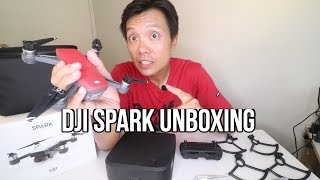 dji spark unboxing - the dji spark&#39;s true form! fly more combo unboxing!