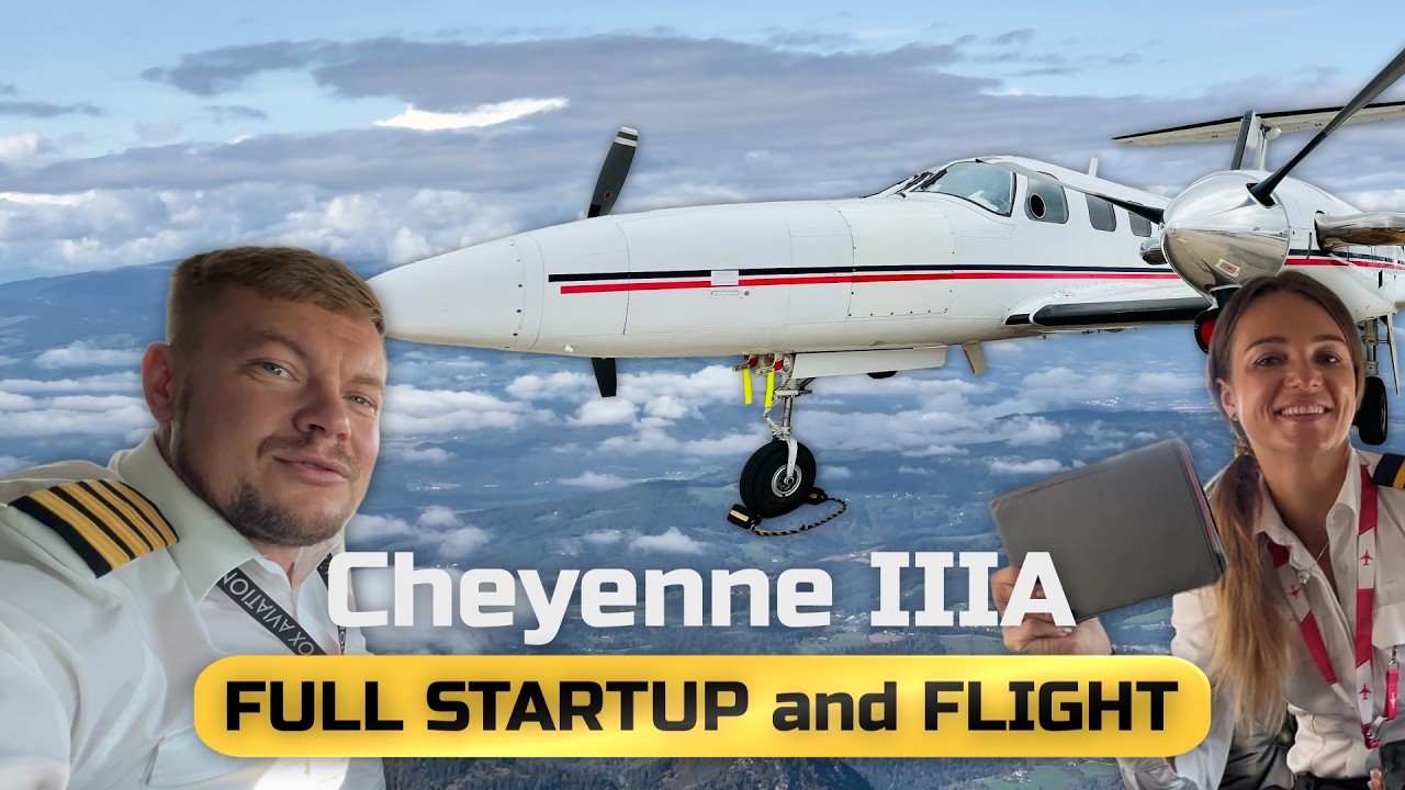 PIPER CHEYENNE IIIA OVER the ALPS! | Ljubljana to Vienna.