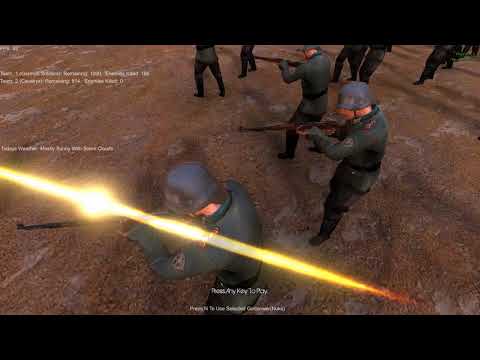 1000 Medieval Cavalary vs 1000 German Soldiers. Who will win? UEBS Ultimate Epic Battle Simulator