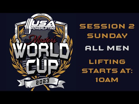 2023 USA Powerlifting Master's World Cup // Session 2