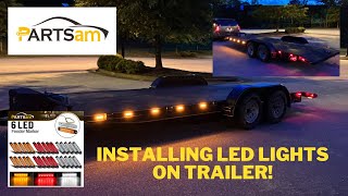 Adding LED Trailer Lights to a car trailer