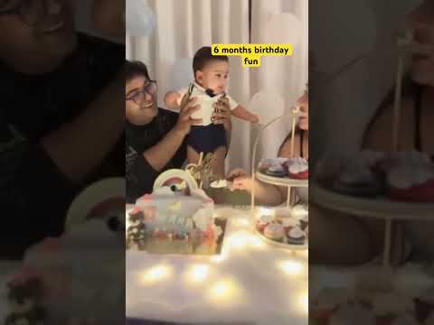 6 months bday decor idea #dailyvlog #baby #bday #homedecor #birthdaycelebration #birthdaycake