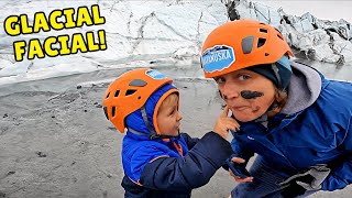 Hiking Matanuska Glacier & Staying in a Remote Alaskan Cabin | Glacier Water & Family Dinner