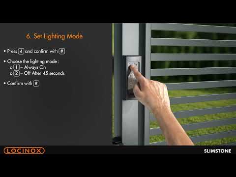 How to Change Master PIN & User Codes on Locinox SlimStone Keypad