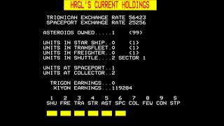 Intergalactic Trader for the BBC Micro