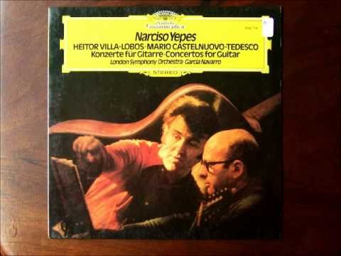 Raro.Narciso Yepes interpreta el concierto para guitarra y orquesta de Villa-Lobos.wmv