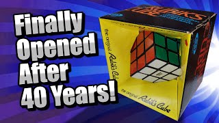 We Open a Vintage, Sealed Rubik's Cube Gifted to us by @WagnersTechTalk!