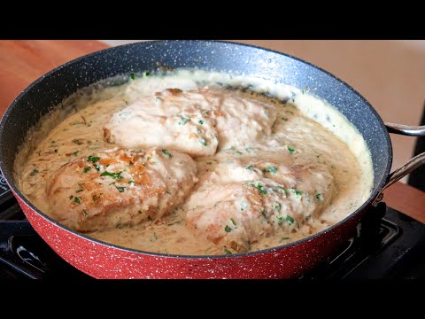 Easy Creamy Garlic Chicken Skillet | One Pan Chicken Recipe