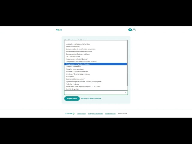 Create your account - CEGEPs & Universities