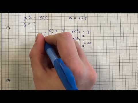 Grundwert berechnen (Klasse 7)