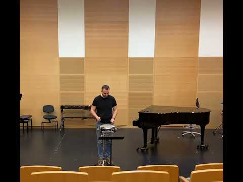 Bent Lylloff Aurhus etude N°9 for snare drum solo, Gleb Logvinov.