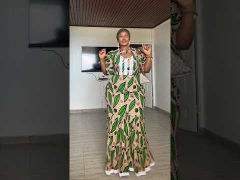 Stunning Ankara dress for curve ladies #zamakalefashion #africanfashion #africanfashiondresses