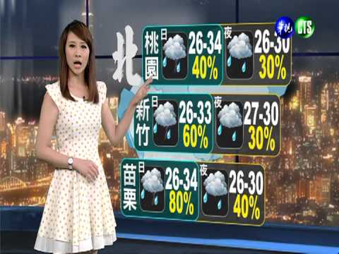 2013.06.22華視晚間氣象 連珮貝主播