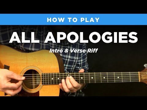 🎸 All Apologies • Intro & verse riff w/ tab (Nirvana guitar lesson, standard tuning)