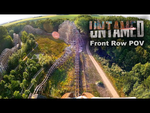 Untamed Front Row POV Walibi Holland RMC Hybrid Coaster