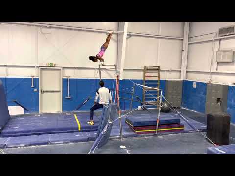 Level 8 Bar routines. #gymmotivation #gym #bars