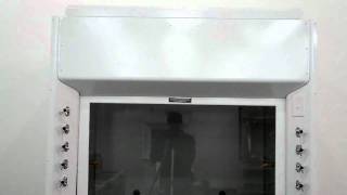 5′ Kewaunee Fume Hood with Fisher Hamilton Base Cabinets For Sale
