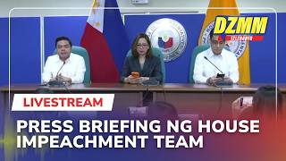 LIVE: House impeachment team holds press briefing | DZMM Teleradyo (15 July 2026)