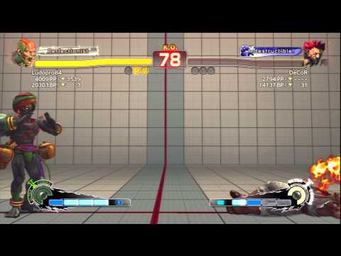 Ludopro84 [Dhalsim] Vs DeCoR [Akuma] SSF4 AE Online Ranked Matches - PSN