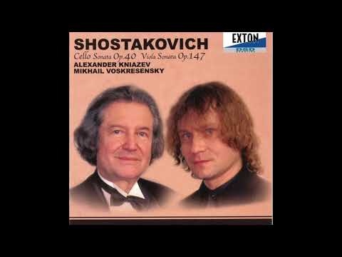 Shostakovich - Viola Sonata Op.147, A. Kniazev and M. Voskresensky.
